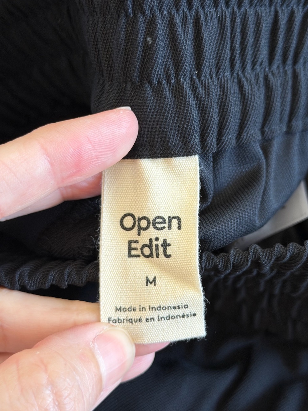 Open Edit Black Drawstring Wide-Leg Palazzo Pants - Picture 5 of 9